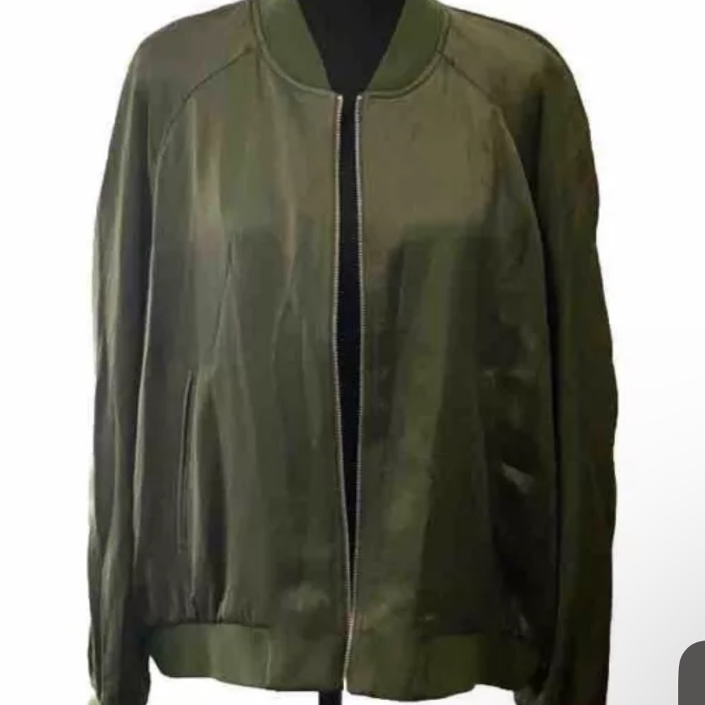 Express / Satin Bomber Jacket